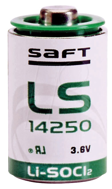 Saft LS 14250 1/2AA Lithium Standard