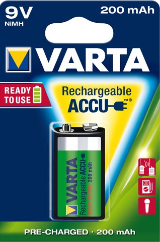VARTA RECHARGE ACCU Power 9 V 200 mAh Blister 1