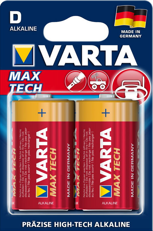 Varta MAX Tech 4720 D Mono - 2 pack (blister pack)