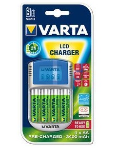 Varta 57070 NiMH LCD Charger, incl. 4x 2400 rechargeable batteries
