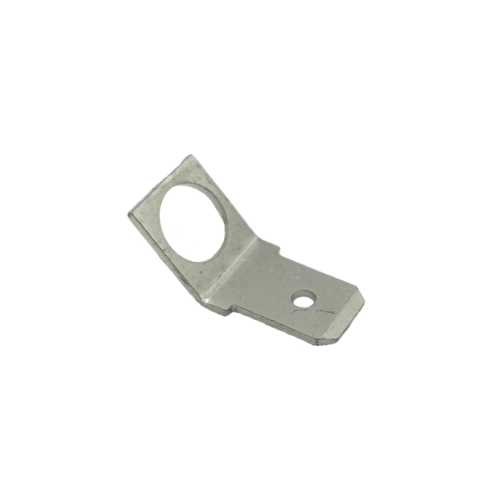 Steckzunge M6; 6,3mm-Anschluß, 45° Winkel