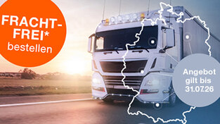 LKW fährt auf Autobahn