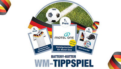 Die Preise des WM-Tippspiels von Battery-Kutter 2026