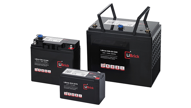 Drei Lithium-Akkus nebeneinander