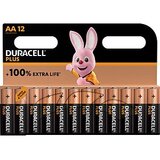 Duracell Plus AA (MN1500/LR6) 12 pack Blister NEW