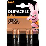 Duracell Plus AAA (MN2400/LR3) 4 pack Blister NEW