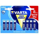 Varta High Energy 4903 AAA Micro - 8 pack (blister pack)
