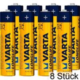 Varta Longlife 4103 AAA Micro - 8 pack (shrink-wrapped)
