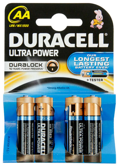 Duracell Ultra Power AA Mignon Batterien Alkaline MX1500 LR06 12er Blister 