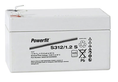 Batería compatible powerfit s312/2 3 s 12v 2,2ah AGM plomo cierre libre de mantenimiento como 2,1ah 