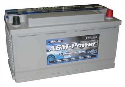 intAct AGM90, AGM Batterie 12V 90Ah