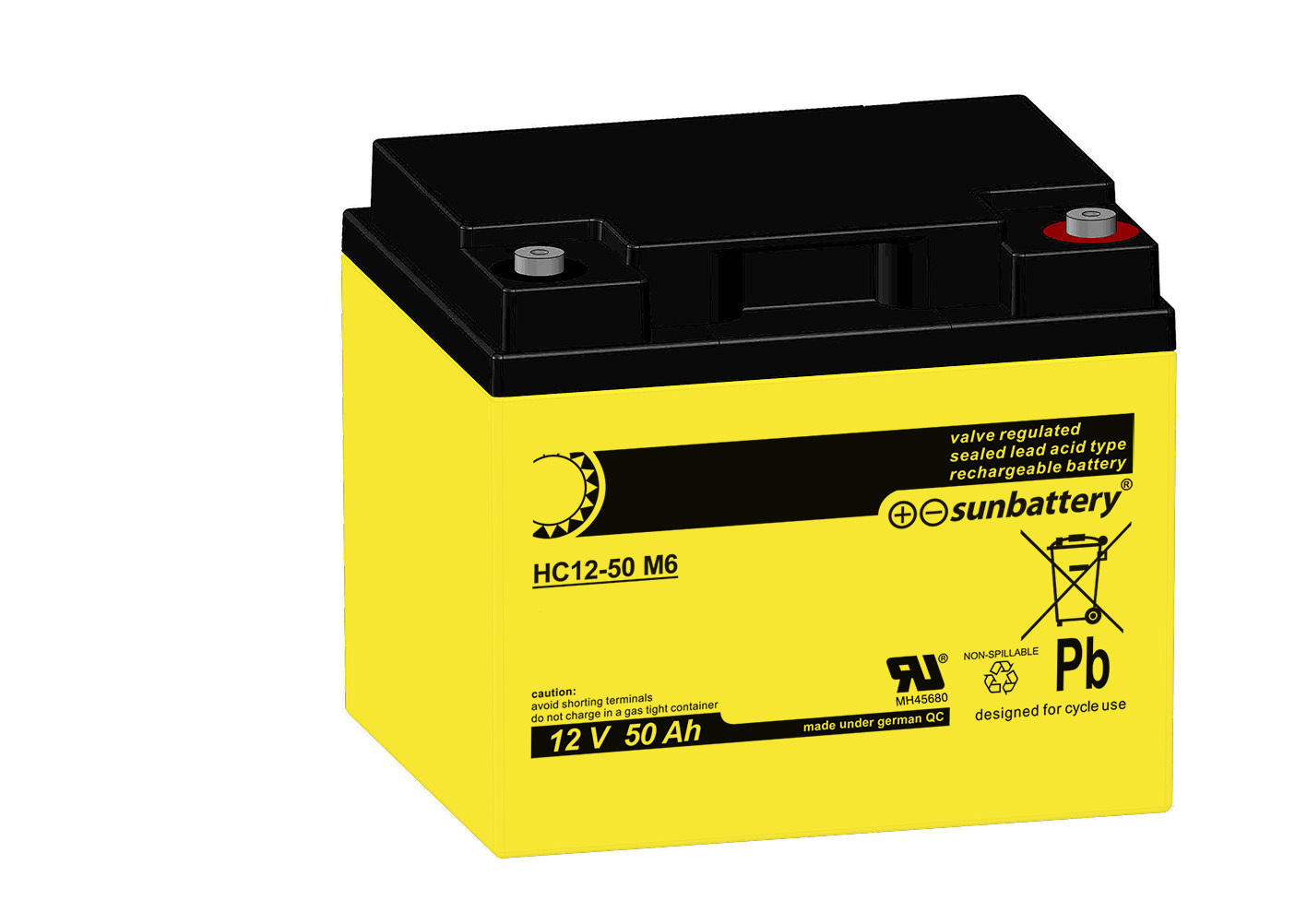 SUN Battery HC12-50 M6 