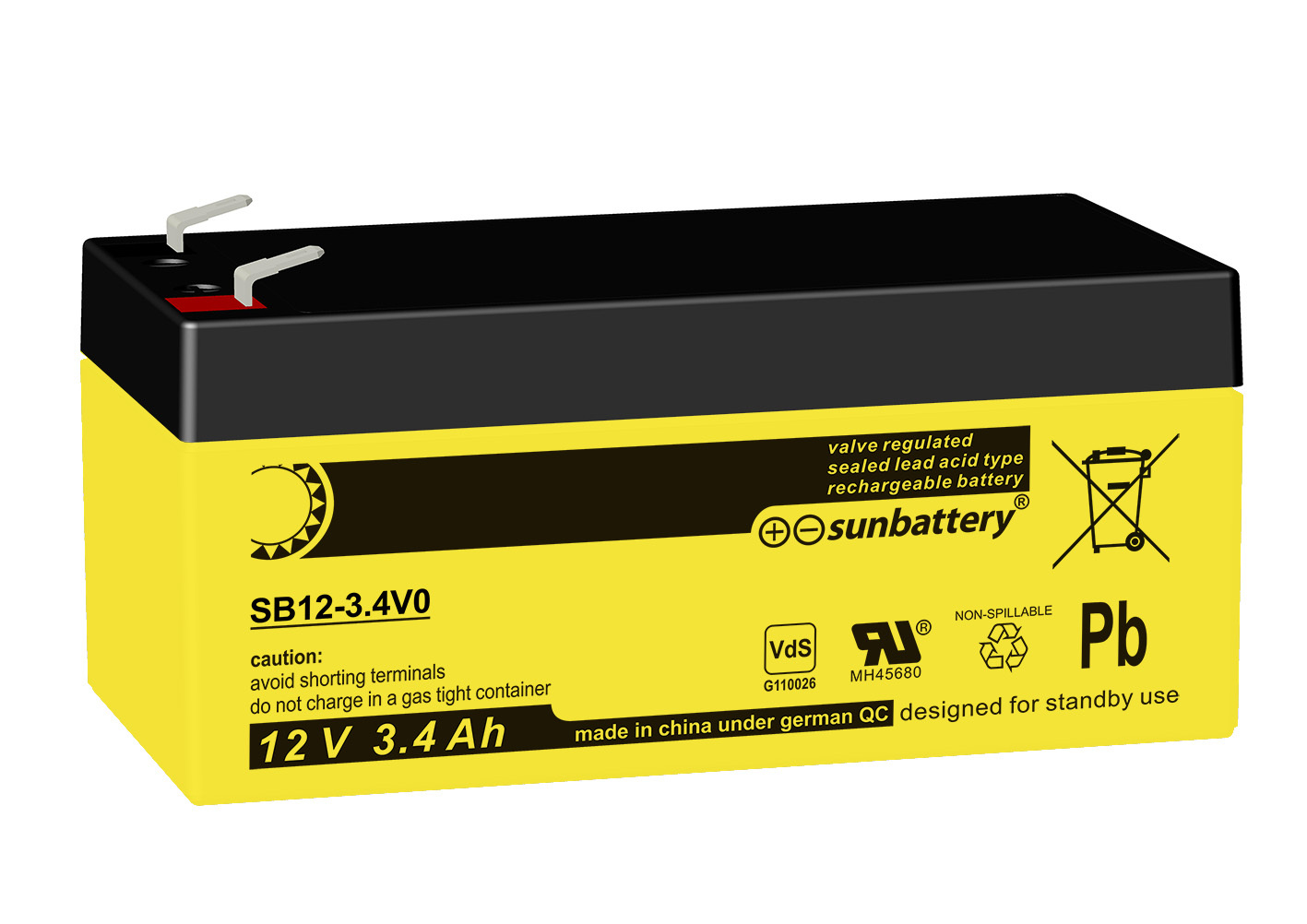 SUN Battery SB12-3.4V0