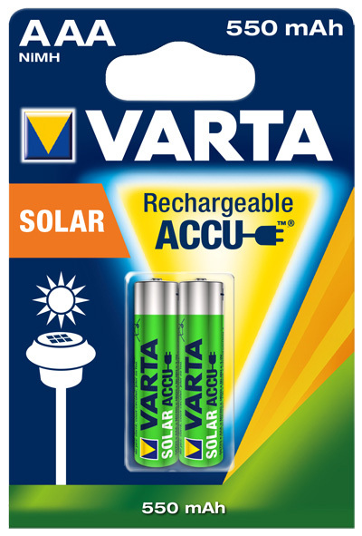 Wissen Nest omhelzing Varta Solar Accu 56733 AAA Mikro - 2 pack (blister) [2010231] :  Battery-Kutter