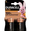 Duracell Plus C (MN1400/LR14) 2 pack Blister NEW