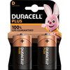 Duracell Plus D (MN1300/LR20) 2 pack Blister NEW