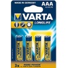 Varta Longlife AAA Micro - 4 pack (blister pack)
