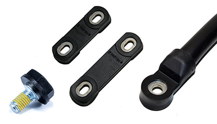 New: Fully insulated fixed block connectors and flexible row and level connectors
